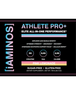 Athlete boosting performance with creatine, HMB, BCAA, and synergized nootropics in preworkout supplement for enhanced training results